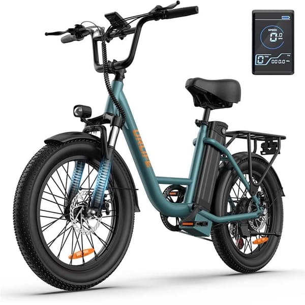 URLIFE E20 Elcykel 250W Motor Elcykel 20 Tum 48V13Ah Elstadscykel Stötdämpare Framgaffel