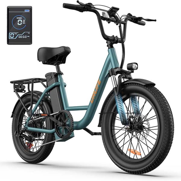 URLIFE E20 aikuisten sähköpyörä 250 W moottorilla, sähköpyörä 48 V 13 Ah akulla, miesten sähköpyörä, 20 tuuman kaupunkirengas, miesten sähköpyörä