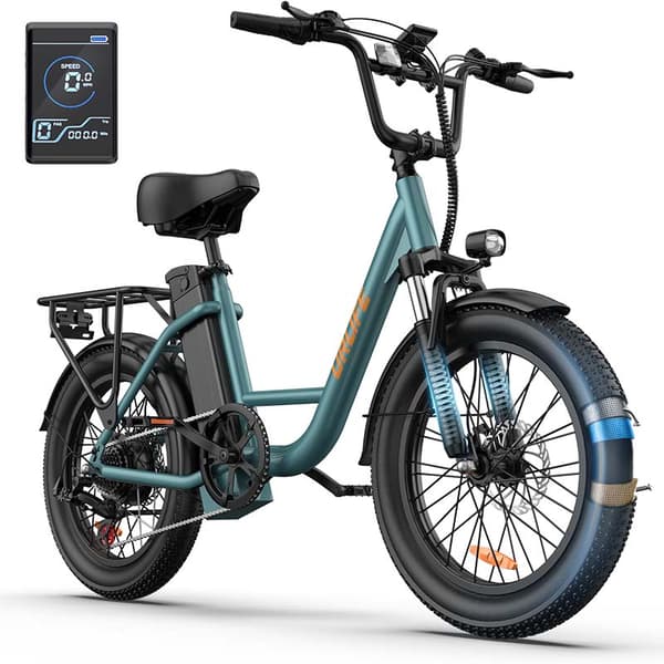 URLIFE E20 aikuisten sähköpyörä 250 W moottorilla, sähköpyörä 48 V 13 Ah akulla, miesten sähköpyörä, 20 tuuman kaupunkirengas, miesten sähköpyörä