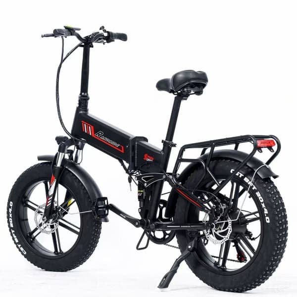RANDRIDE YX20M Elcykel 1000W Motor 20*4.0'' Fat Däck Elcykel 45km/h Maxhastighet 48V 17Ah Batteri 80-90km Maxräckvidd 150kg Last