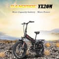 Miniatyrbild 5 av 10: RANDRIDE YX20M Elcykel 1000W Motor 20*4.0'' Fat Däck Elcykel 45km/h Maxhastighet 48V 17Ah Batteri 80-90km Maxräckvidd 150kg Last