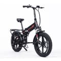Miniatyrbild 2 av 10: RANDRIDE YX20M Elcykel 1000W Motor 20*4.0'' Fat Däck Elcykel 45km/h Maxhastighet 48V 17Ah Batteri 80-90km Maxräckvidd 150kg Last