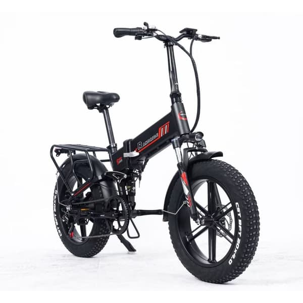 RANDRIDE YX20M Elcykel 1000W Motor 20*4.0'' Fat Däck Elcykel 48V 17Ah Batteri 80-90km Elcykel 7-växlad