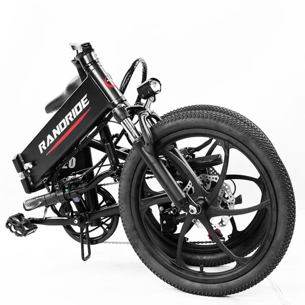 RANDRIDE YA20 Elcykel 500W Motor 40km/h Maxhastighet 48V Stads-elcykel 12.8Ah Batteri 80-90 Max räckvidd 20*1.95'' CST-däck