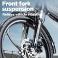 Miniatyrbild 3 av 11: RANDRIDE YA20 Elcykel 500W 48V12.8AH Batteri Hopfällbar Stads-Elcykel Stadspendling 20” Elcykel för Vuxna