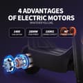 Miniatyrbild 8 av 11: SONGZO BT1 Elscooter 5600W Motor Vuxen EScooter 60V30Ah Batteri Slanglös Tyst Däck Elscooter