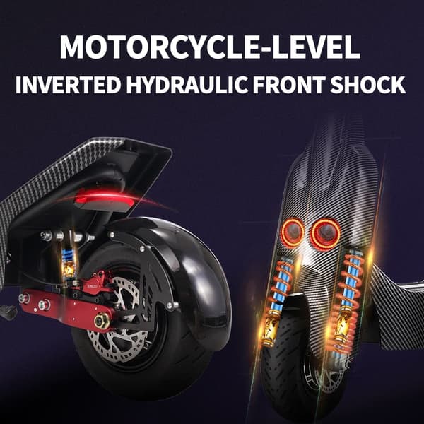 SONGZO BT1 11 tums elscooter 5600W elscooter för vuxna topphastighet 80 km/h 60V 30AH litiumbatteri