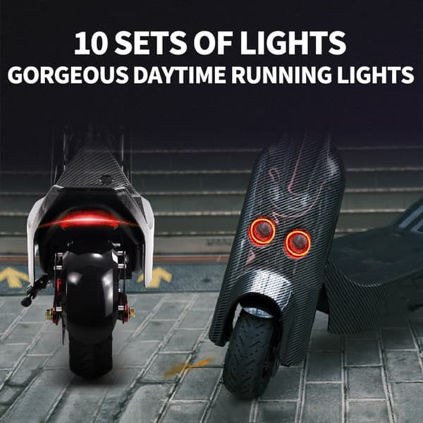 SONGZO BT1 11 tums elscooter 5600W elscooter för vuxna topphastighet 80 km/h 60V 30AH litiumbatteri