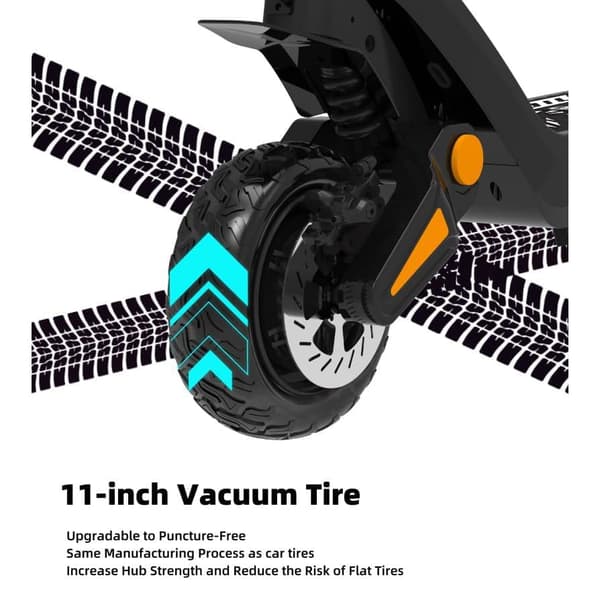 Drive Tron DT06 Elscooter för vuxna 1200W motor 60V 18.2Ah batteri 11" däck City Commuter Elscooter