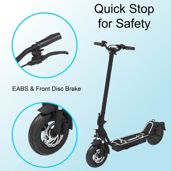 Drivetron DT01 Vuxen 10-tums slanglösa däck 30 km/h Maxhastighet Lång räckvidd 36V 13Ah 400W Elscooter