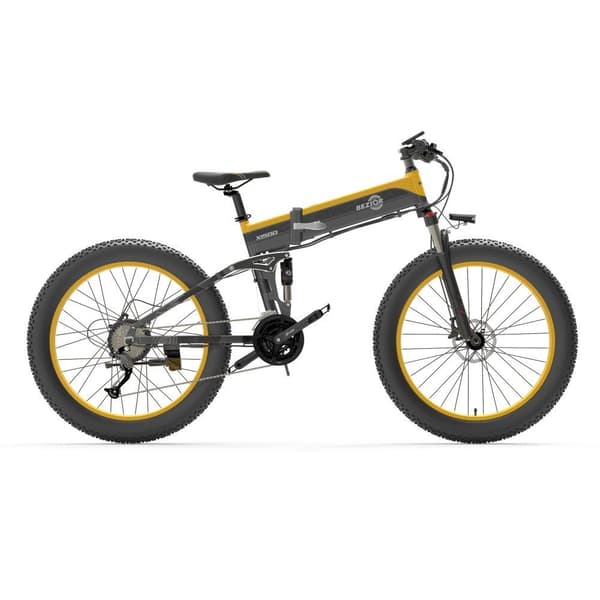 BEZIOR X1500 Elcykel 1500W Stadsvägsmotor Elcykel 48V 12.8Ah Batteri 26 Tums Feta Däck Stads Elcykel