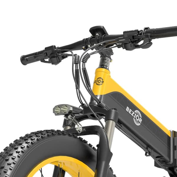 BEZIOR X1500 Elcykel 1500W Elcykel 48V 12.8Ah 26” Fat Däck Elcykel för stadspendling