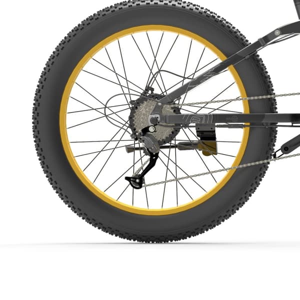 BEZIOR X1500 Elcykel 1500W Elcykel 48V 12.8Ah 26” Fat Däck Elcykel för stadspendling