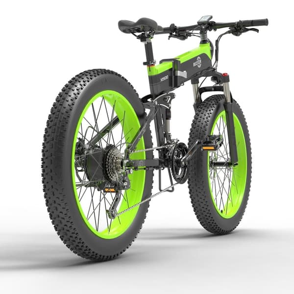BEZIOR X1500 Elcykel 1500W Elcykel 48V 12.8Ah 26” Fat Tires Urban Elcykel Maxhastighet 40 km/h