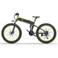 Miniatyrbild 1 av 10: BEZIOR X1500 Elcykel 1500W Elcykel 48V 12.8Ah 26” Fat Tires Urban Elcykel Maxhastighet 40 km/h