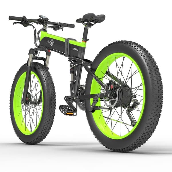BEZIOR X1500 Elcykel 1500W Motor Elcykel 48V 12.8Ah 26” Fat Tires Elcykel Laddningstid 4-6H