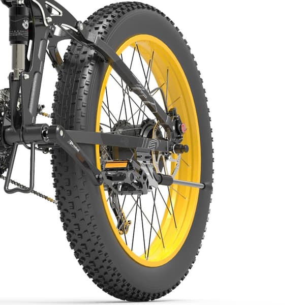 BEZIOR X1500 Elcykel 1500W Motor Elcykel 48V 12.8Ah 26” Fat Tires Elcykel Laddningstid 4-6H