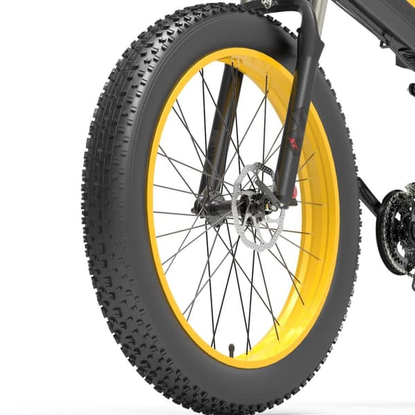 BEZIOR X1500 Elcykel 1500W Motor Elcykel 48V 12.8Ah 26” Fat Tires Elcykel Laddningstid 4-6H