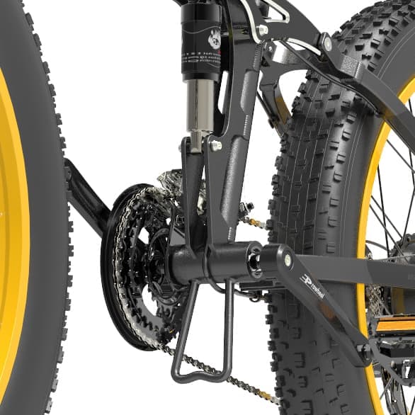 BEZIOR X1500 Elcykel 1500W Motor Elcykel 48V 12.8Ah 26” Fat Tires Elcykel Laddningstid 4-6H