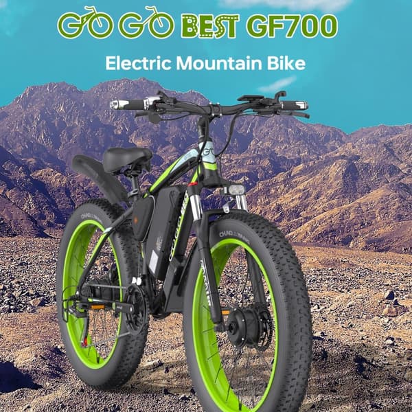 GOGOBEST GF700 Elcykel för vuxna 1000W Elcykel 48V18.2Ah 26” Elcykel med feta däckMaxhastighet 50 km