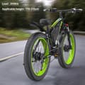 Miniatyrbild 10 av 11: GOGOBEST GF700 Elcykel för vuxna 1000W Elcykel 48V18.2Ah 26” Elcykel med feta däckMaxhastighet 50 km