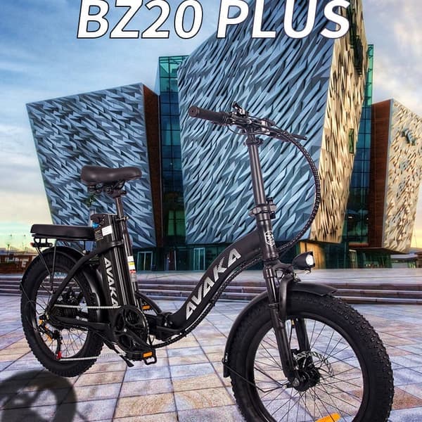 AVAKA-BZ20 PLUS Hopfällbar elcykel 500W elcykel 18,2Ah Elcykel för vuxna i staden Laddningstid 5–6 timmar