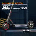 Miniatyrbild 4 av 11: FREEBOY J-03 Elscooter för vuxna 350W elscooter 36V10.4AH elskateboard 8.5” däck hopfällbar elscooter