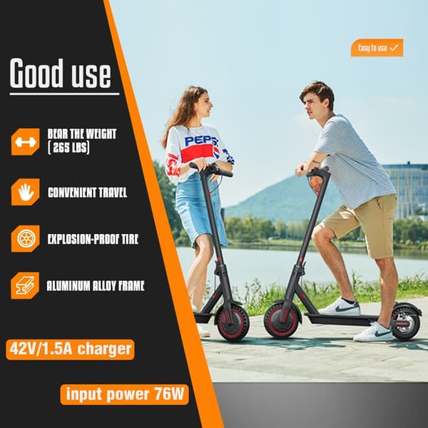 FREEBOY J-03 Elscooter för vuxna 350W Hopfällbar 36V10.4AH Batteri Elskateboard 8.5” Däck Elscooter