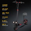 Miniatyrbild 6 av 11: FREEBOY J11MAX Elscooter för vuxna 1200W 48V 18AH Skateboard 11" 0off-vägdäck Hopfällbar elscooter
