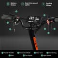 Miniatyrbild 8 av 11: VREOM Z36 Elscooter för vuxna 2800W Elscooter 60V28AH 11" Feta däck Mountainbike Terräng Dubbelmotor Elscooter