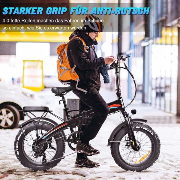 KAISDA K2P PRO Elcykel för vuxna 250W motor Hopfällbar mountainbike 48V15Ah 20” däck Elcykel