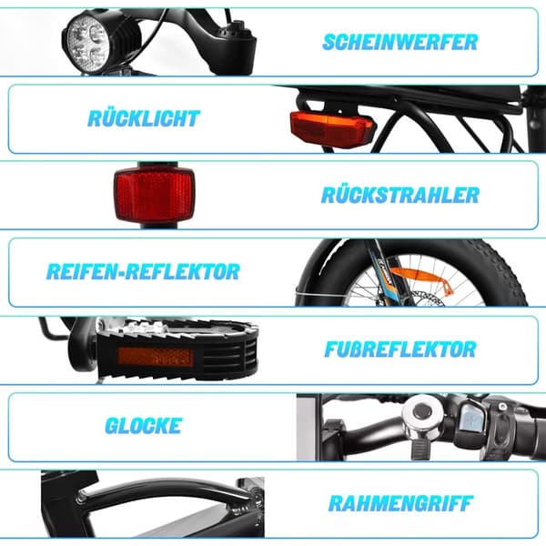 KAISDA K2P PRO Elcykel för vuxna 250W motor Hopfällbar mountainbike 48V15Ah 20” däck Elcykel