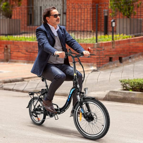 KAISDA K7 Elcykel för kvinnor, vuxna, 250W motor, 36V, 12,5Ah, 20” stadsdäck, elcykel