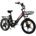 Miniatyrbild 3 av 11: KAISDA K201 Elcykel för vuxna 250W motor Elcykel 36V10.4Ah 20” däck Mountainbike Snow Elcykel