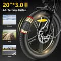 Miniatyrbild 11 av 11: KAISDA K201 Elcykel för vuxna 250W motor Elcykel 36V10.4Ah 20” däck Mountainbike Snow Elcykel