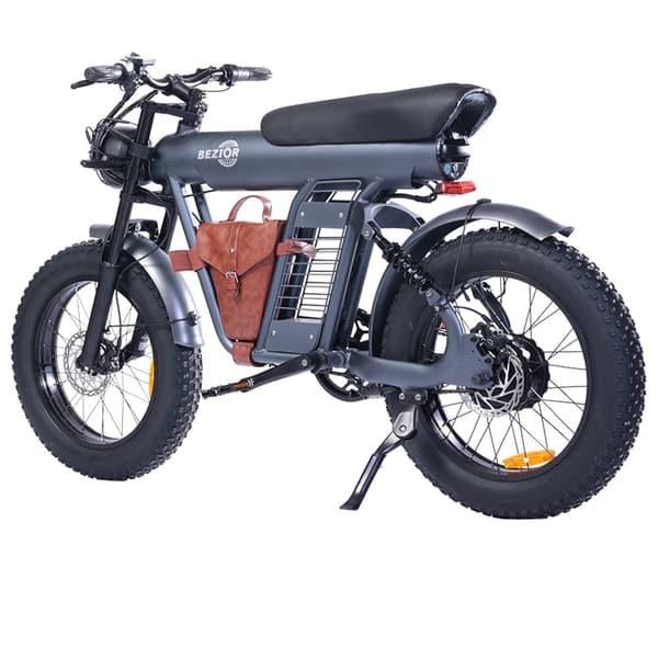 BEZIOR XF006 Elcykel 1200W Motor Elcykel 48V 23.2Ah Batteri 20*4.0-tums Feta Däck Stadsväg Elcykel