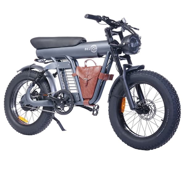 BEZIOR XF006 Elcykel 1200W Motor Elcykel 48V 23.2Ah Batteri 20*4.0-tums Feta Däck Stadsväg Elcykel