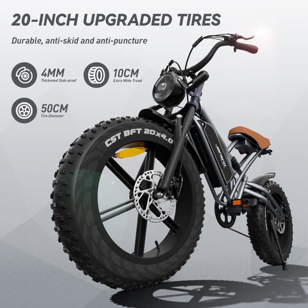 JANSNO X50 Elcykel 750W Herr Stadspendling 48V14AH Batteri 20-tums Däck Vuxen Mountainbike