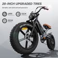 Miniatyrbild 3 av 11: JANSNO X50 Elcykel 750W Herr Stadspendling 48V14AH Batteri 20-tums Däck Vuxen Mountainbike