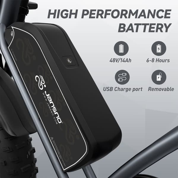 JANSNO X50 Elcykel 750W Herr Stadspendling 48V14AH Batteri 20-tums Däck Vuxen Mountainbike