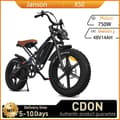 Miniatyrbild 1 av 11: JANSNO X50 Elcykel 750W Herr Stadspendling 48V14AH Batteri 20-tums Däck Vuxen Mountainbike