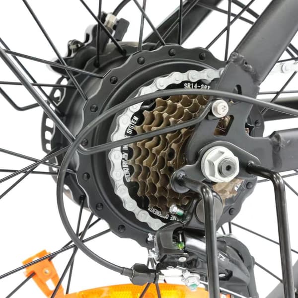 ADN K750 sähköpyörä kaupunkiin 750W 48V20.8AH akku 20” paksurenkainen sähköpyörä aikuisille, maksiminopeus 25-45 km/h