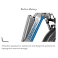 Pikkukuva 8 / 11: JOBOBIKE Romer X sähköpyörä, paksurenkainen, taittuva runko, 250 W, 48 V, 10,5 Ah, kotitalouksien sähköpyörä, 20 tuuman sähköpyörä