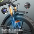 Miniatyrbild 8 av 11: KAISDA K20M Elcykel för vuxna 500W Elcykel 48V13Ah Batteri 20-tums Feta däck Stadspendling Elcykel