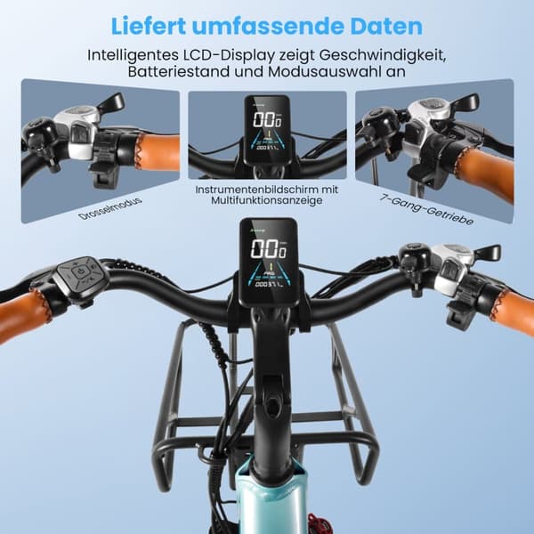 KAISDA K601 Elcykel för vuxna 250W Stadspendlare Elcykel 36V 16Ah Batteri 26-tums Däck Elcykel