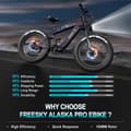 Pikkukuva 2 / 9: Freesky M520 sähköpyörä 1200W 48V41AH 26-tuumainen paksurenkainen sähköpyörä aikuisille maastoon kaupunkiin