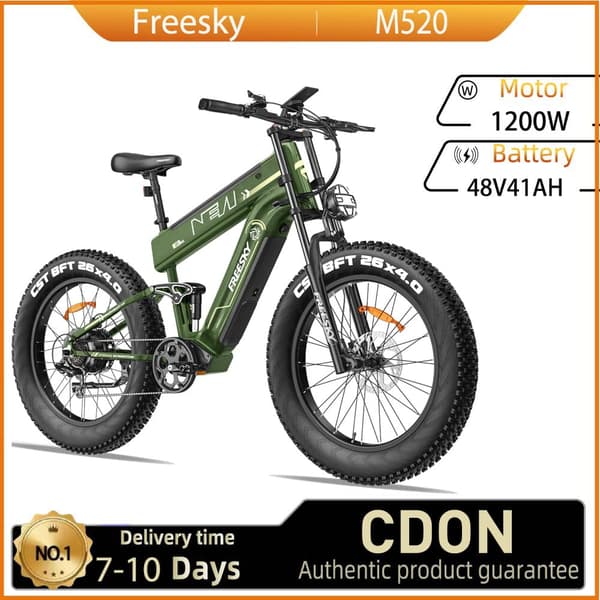 Freesky M520 sähköpyörä 1200W 48V41AH akku 26 maastoon universaali rengas aikuisille sähköpyörä
