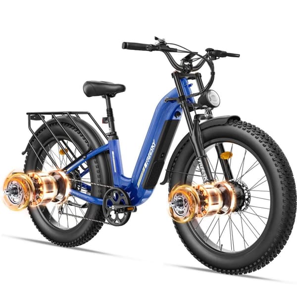 Freesky M540 Elcykel 2000W 48V23AH 26-tums däck Elcykel för vuxna, stadselcykel, laddningstid 6-8 timmar