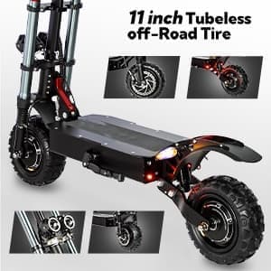 KX KX-14 Elscooter för vuxna med dubbla motorer 2800*2W elscooter 60V40Ah batteri 11 tums däck för vägbruk elscooter