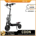Miniatyrbild 1 av 11: KX KX-14 Elscooter för vuxna med dubbla motorer 2800*2W elscooter 60V40Ah batteri 11 tums däck för vägbruk elscooter